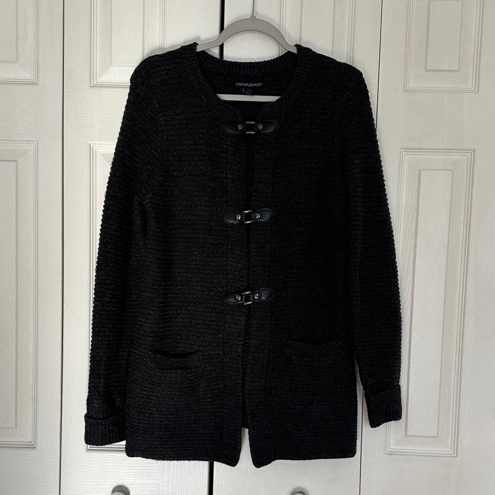 Cynthia Rowley dark grey cardigan